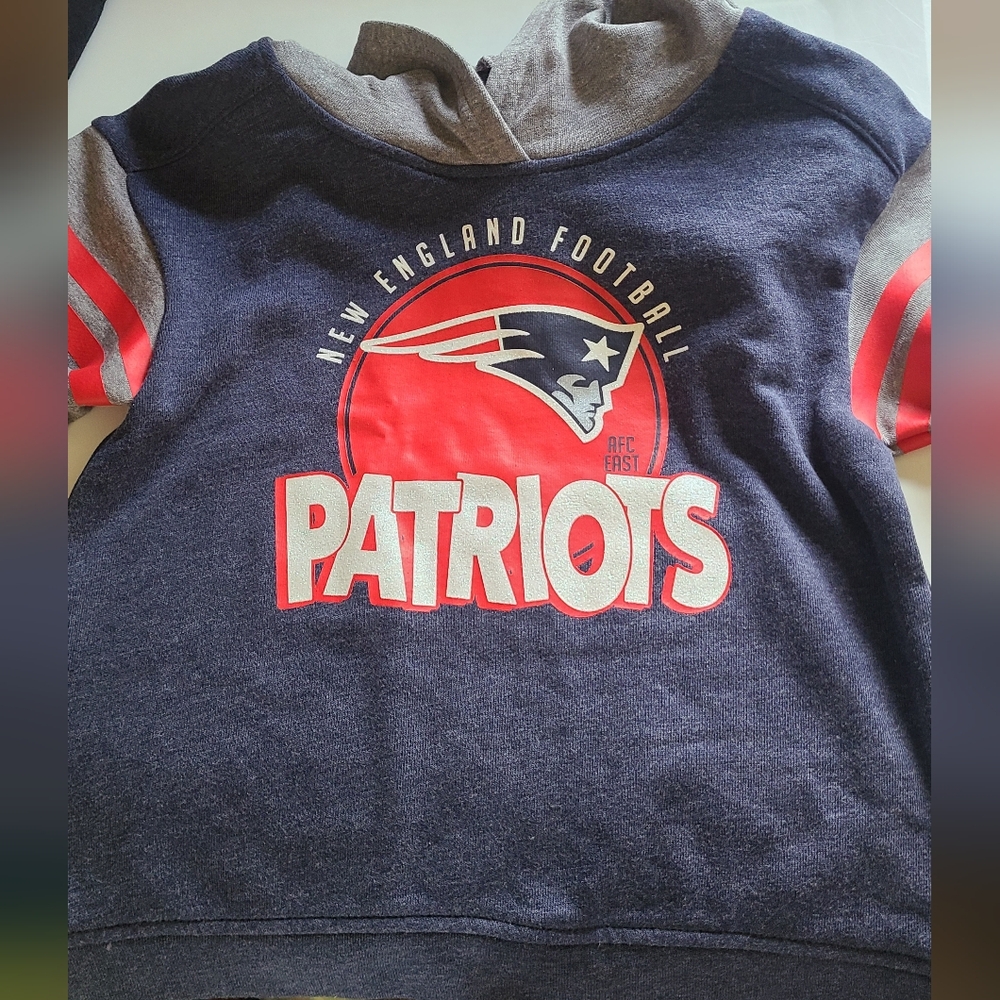 NFL Blue and Red Patriots Sweatshirt